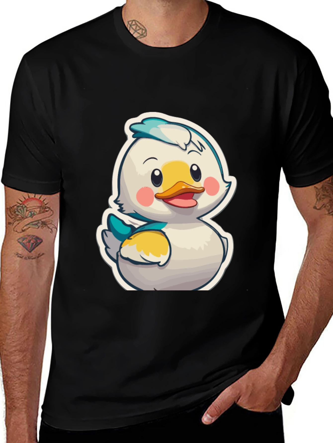 Duckling Cartoon Graphic T-Shirt