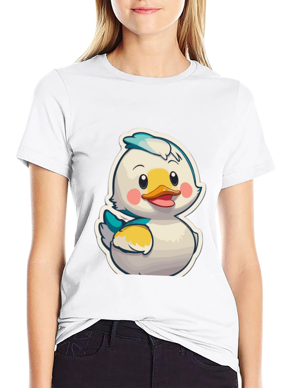 Duckling Cartoon Graphic T-Shirt