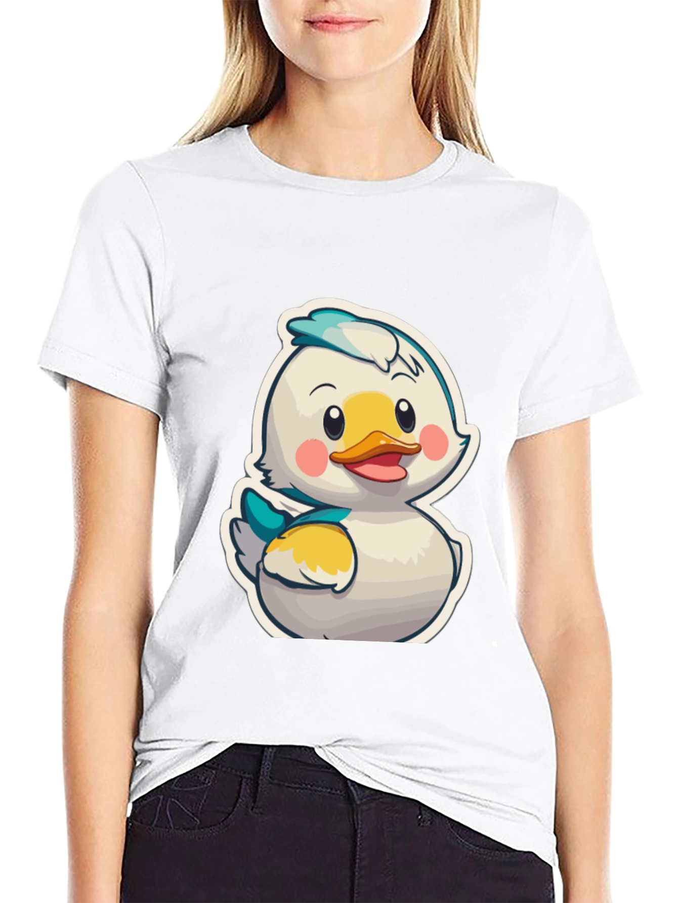 Duckling Cartoon Graphic T-Shirt