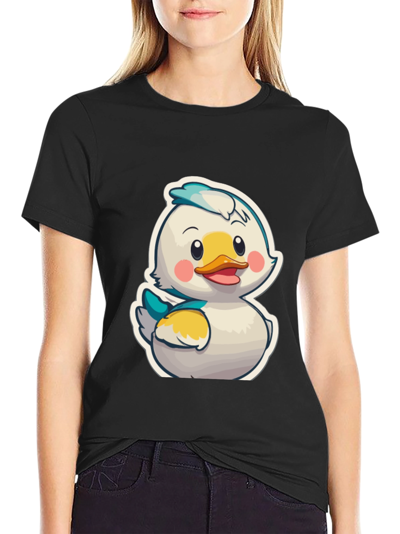 Duckling Cartoon Graphic T-Shirt