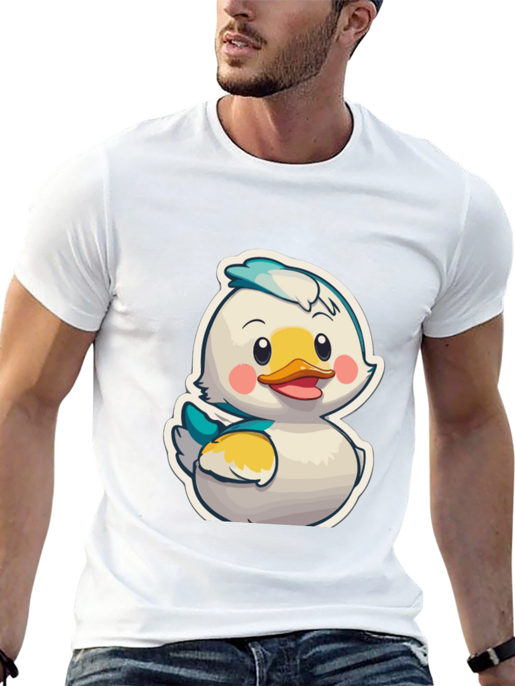 Duckling Cartoon Graphic T-Shirt