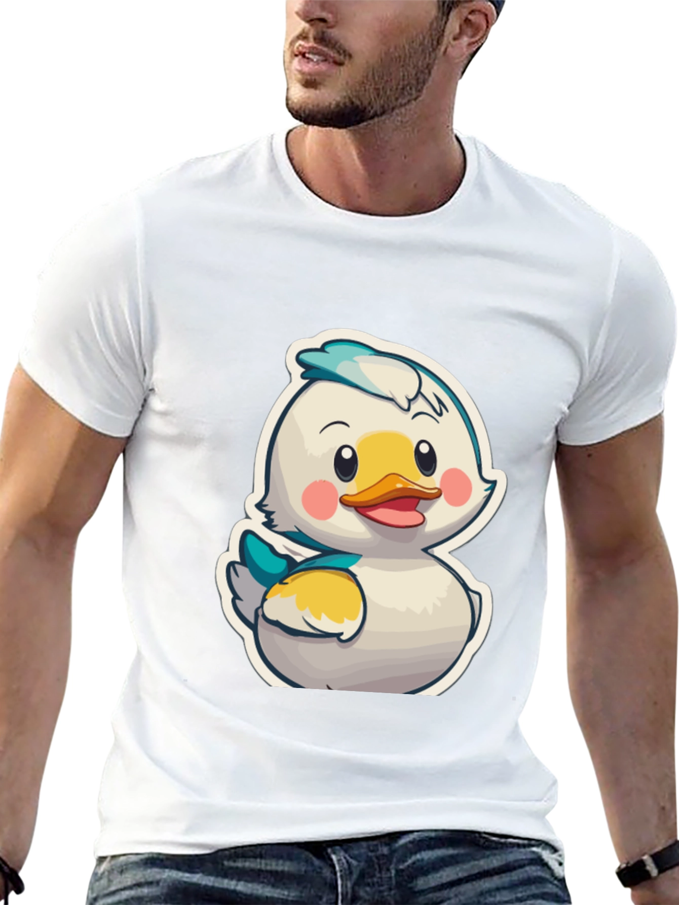 Duckling Cartoon Graphic T-Shirt