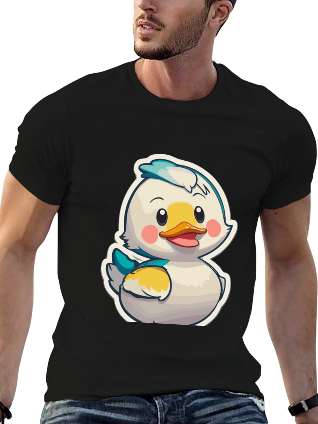 Duckling Cartoon Graphic T-Shirt