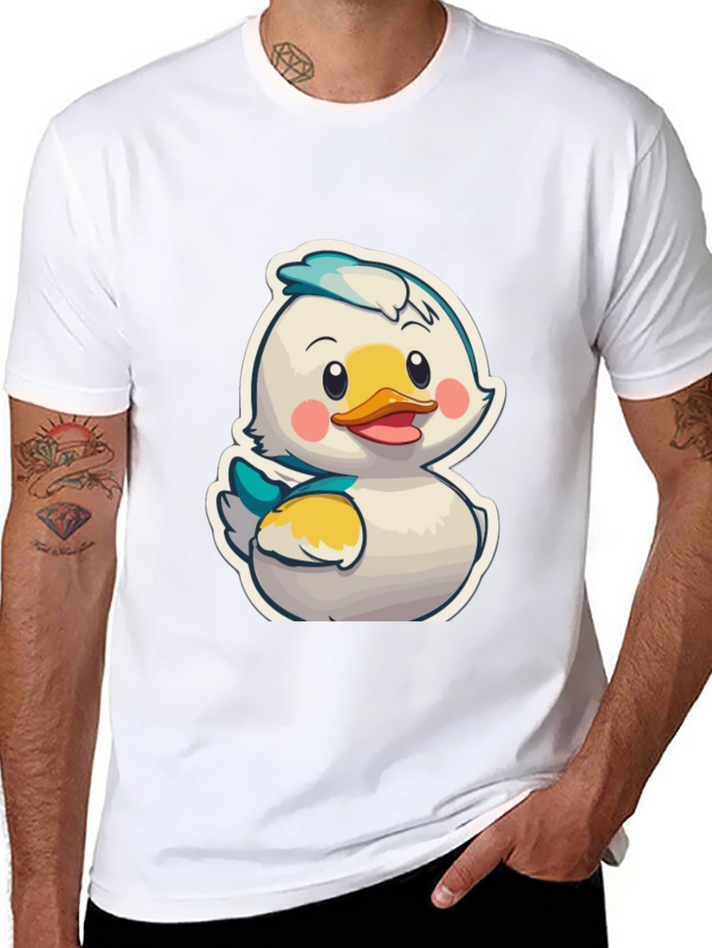 Duckling Cartoon Graphic T-Shirt