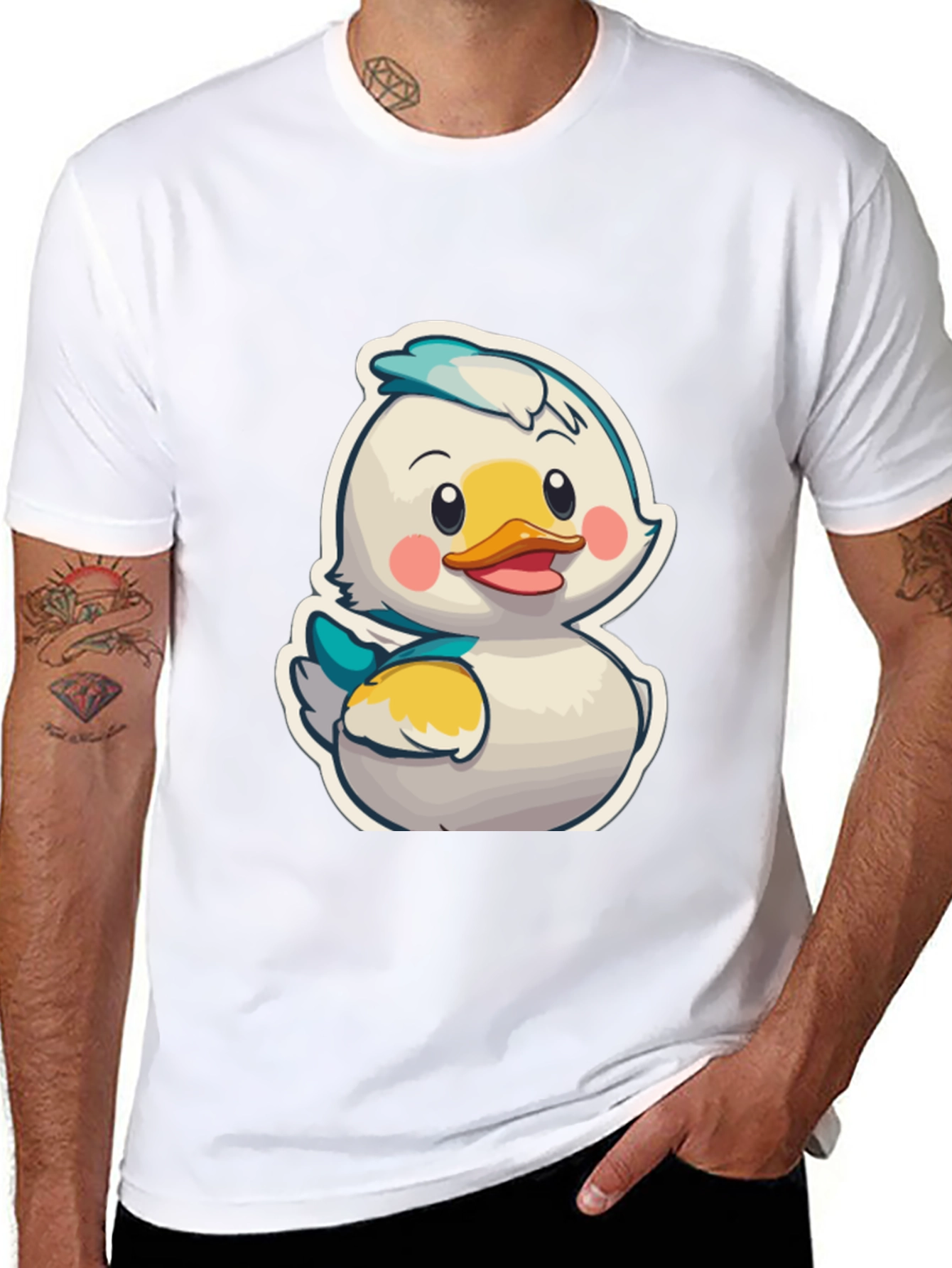 Duckling Cartoon Graphic T-Shirt