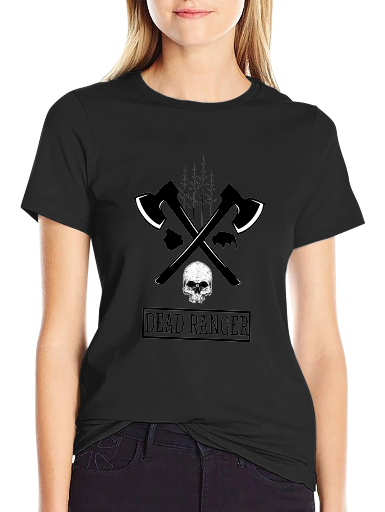 Dead Ranger Graphic Tee - Black Cotton T-Shirt