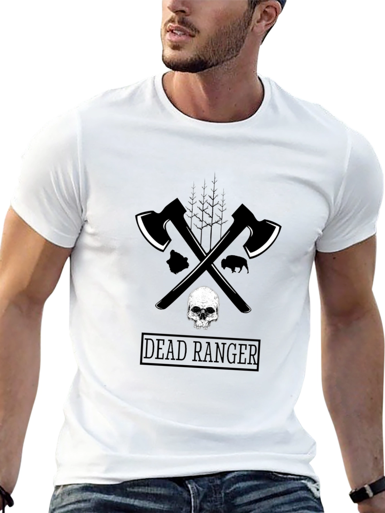 Dead Ranger Graphic Tee - Black Cotton T-Shirt