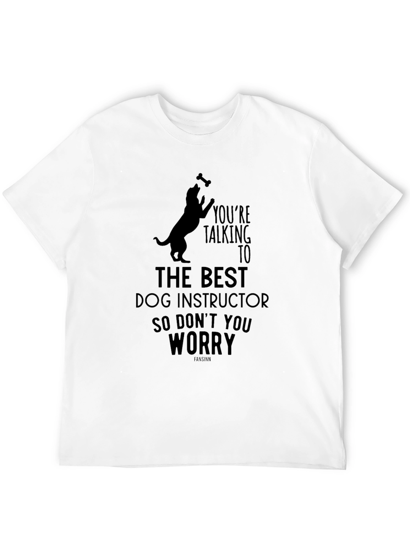 Best Dog Instructor Black Graphic Tee