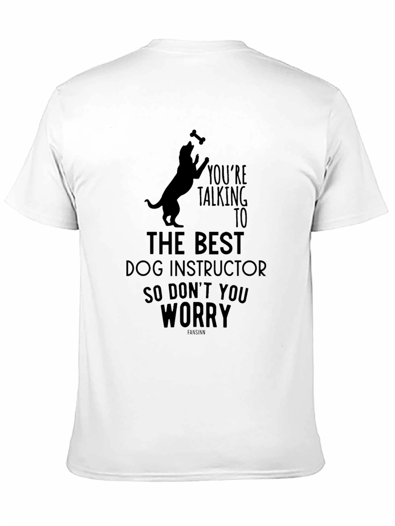 Best Dog Instructor Black Graphic Tee