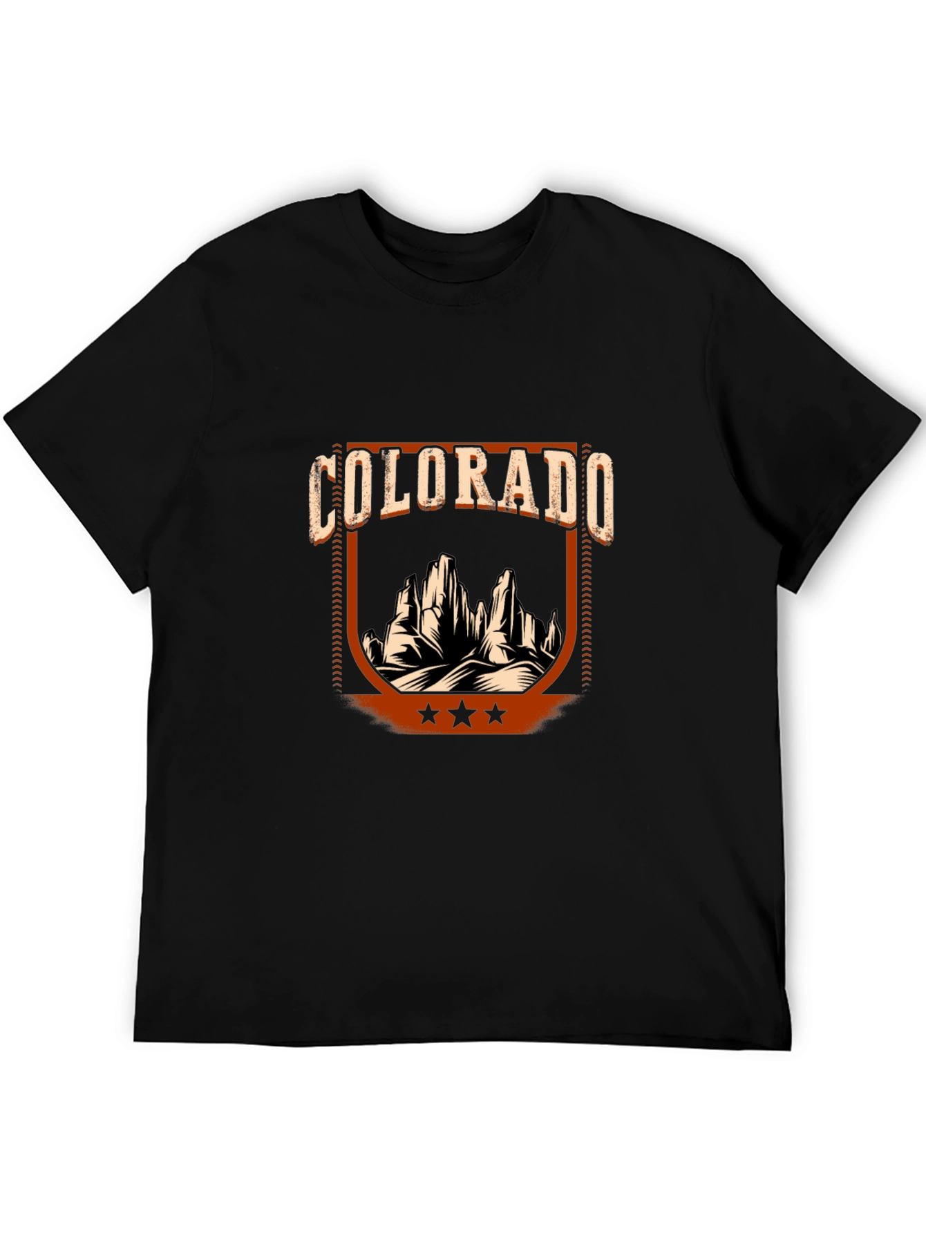 Colorado Desert Graphic T-Shirt - Black