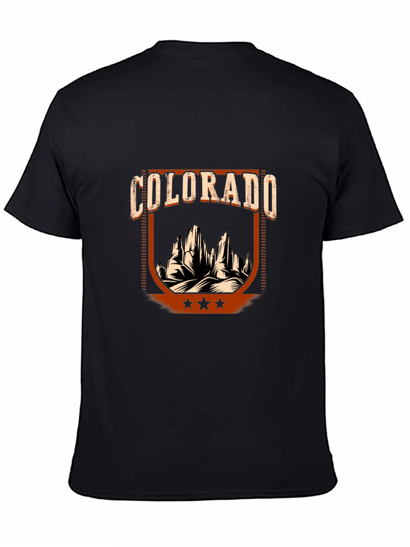 Colorado Desert Graphic T-Shirt - Black