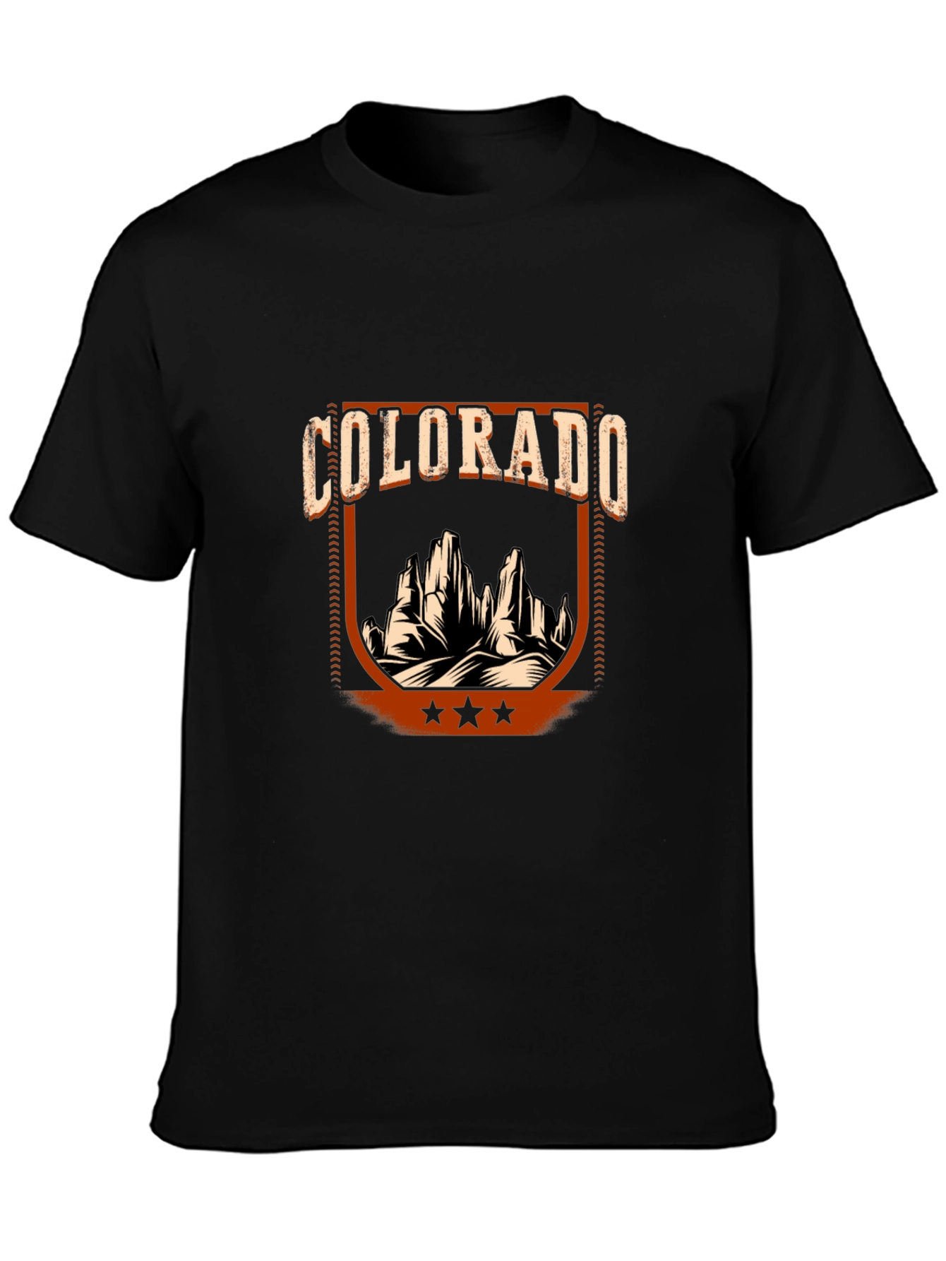 Colorado Desert Graphic T-Shirt - Black