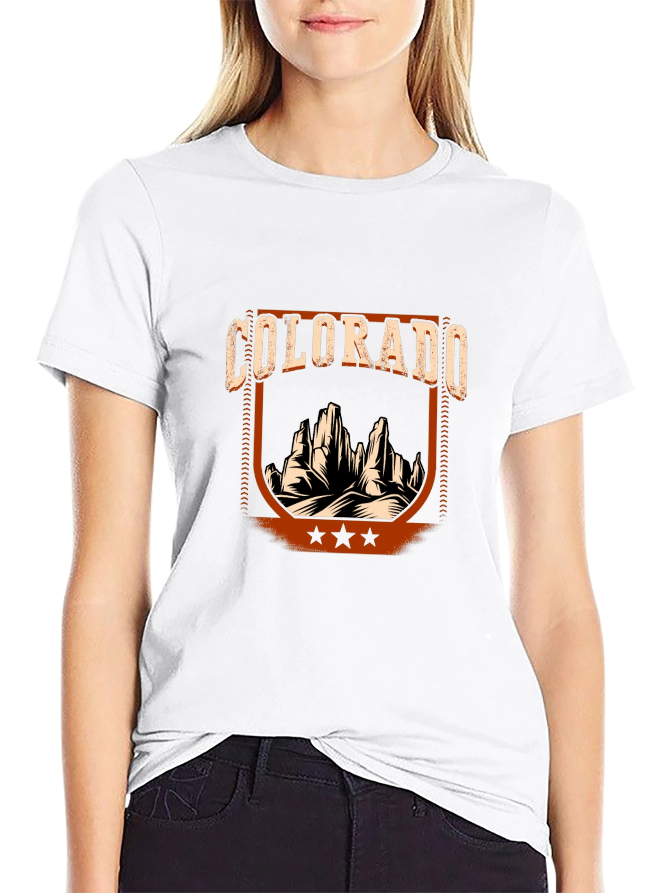Colorado Desert Graphic T-Shirt - Black