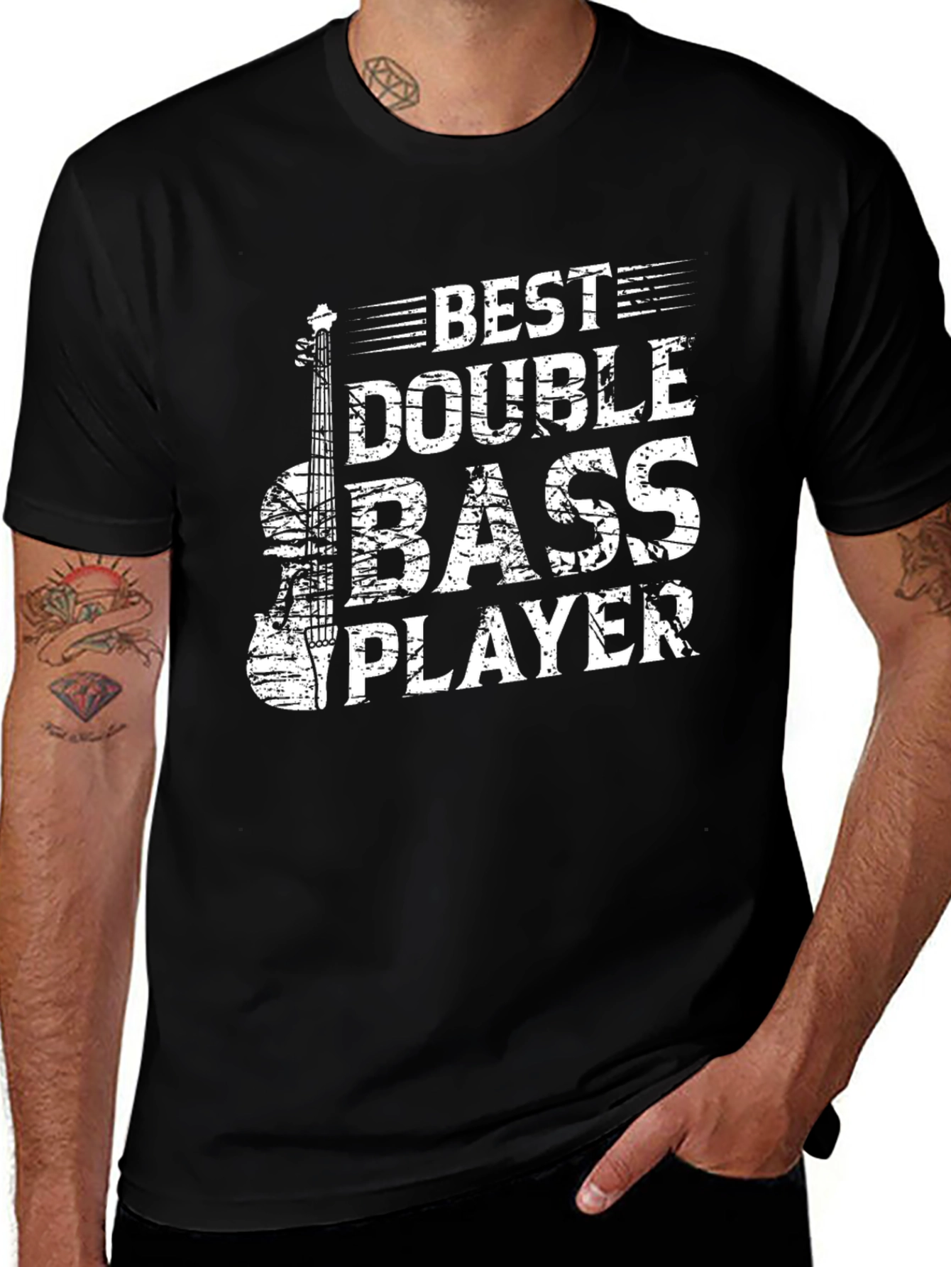 Best Double Bass Player Graphic T-Shirt