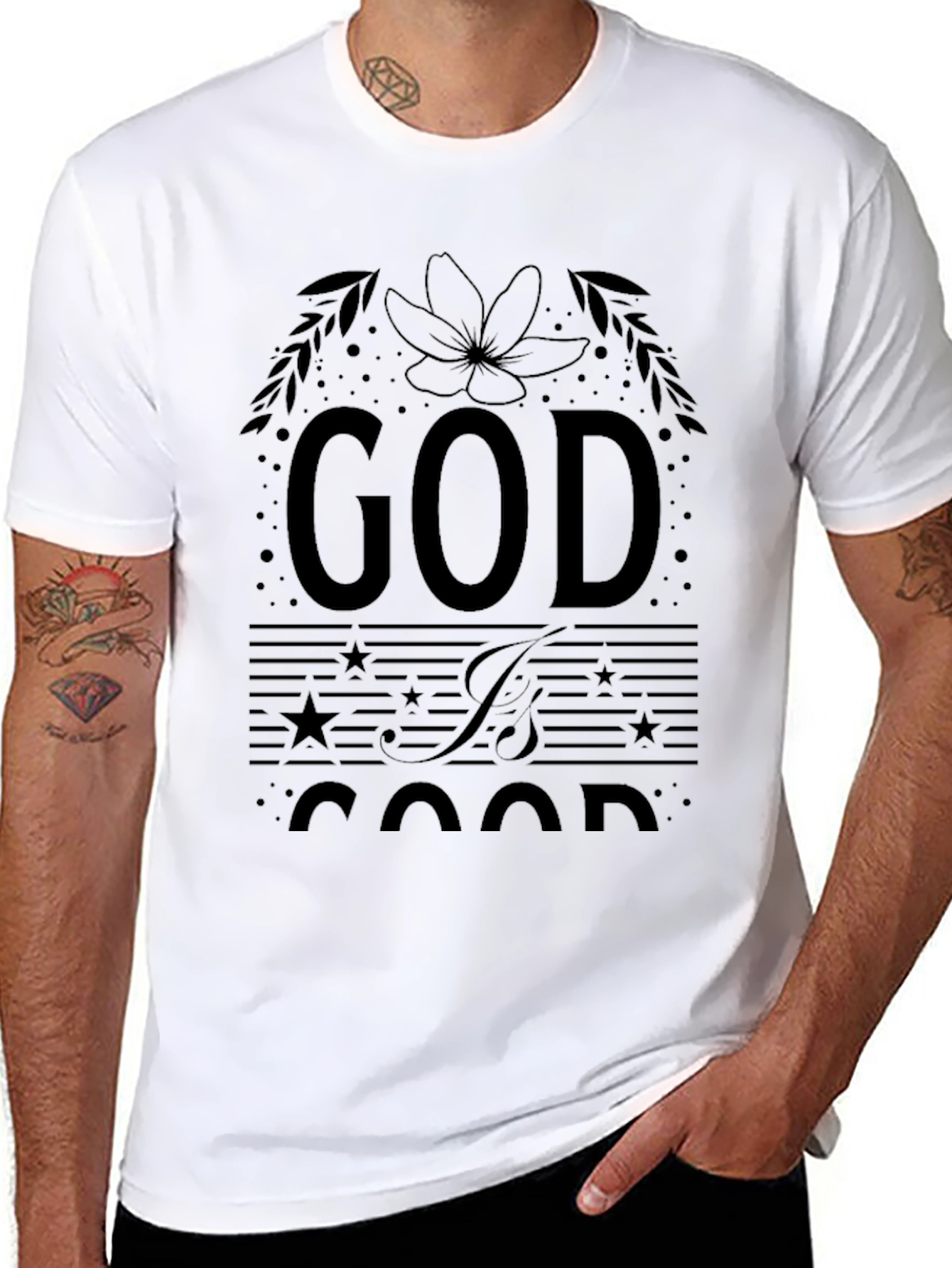 God Is Good Graphic Tee - Stylish Religious T-Shirt