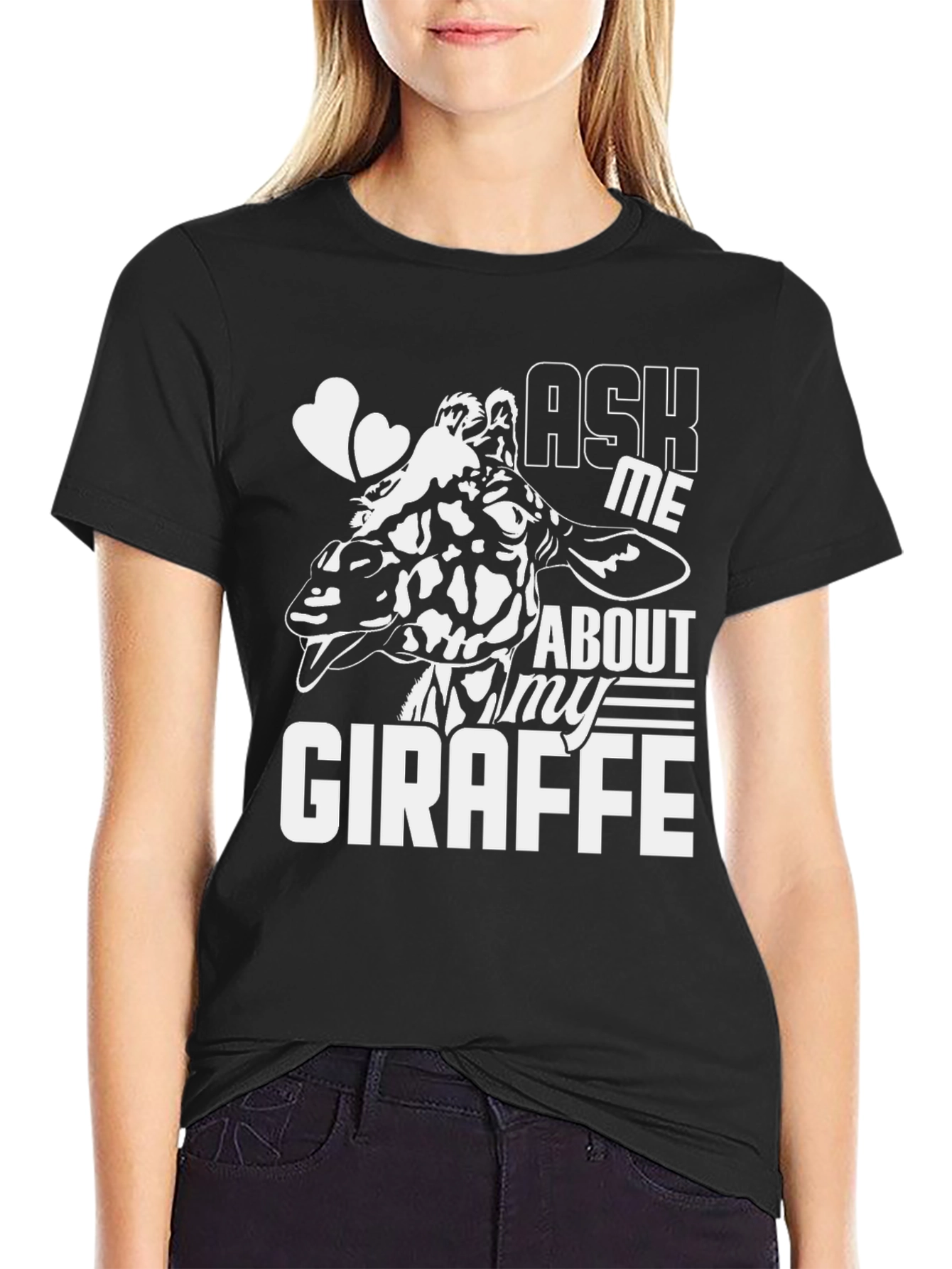 Ask Me About My Giraffe T-Shirt - Fun Animal Tee