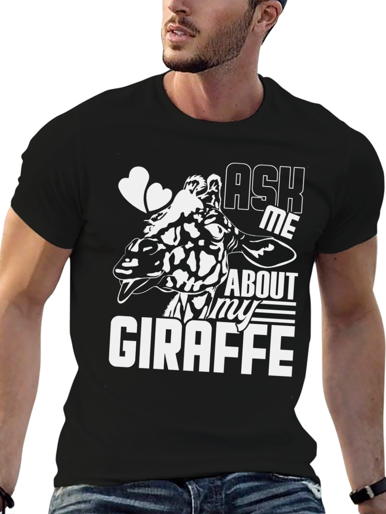 Ask Me About My Giraffe T-Shirt - Fun Animal Tee