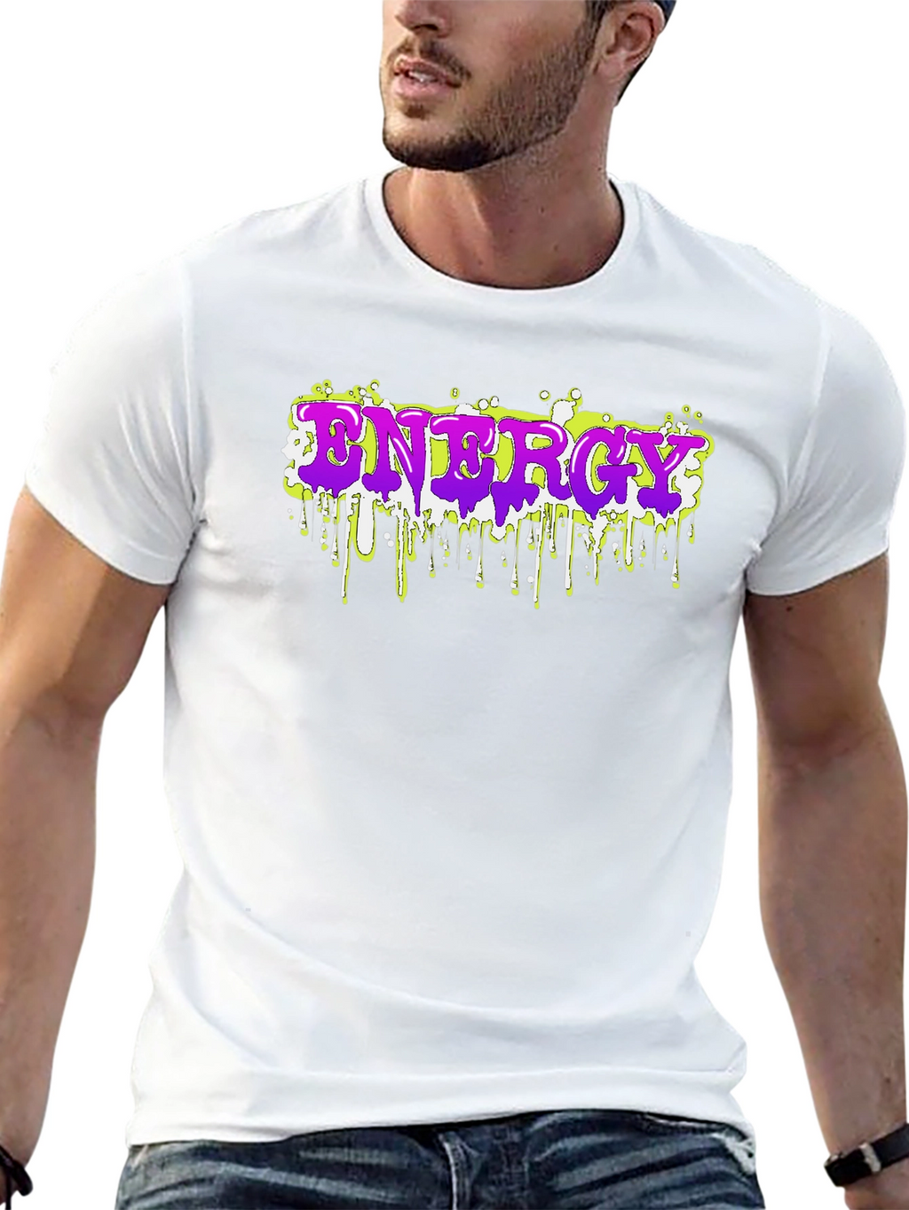 Energy Drip T-Shirt - Bold Graphic Tee
