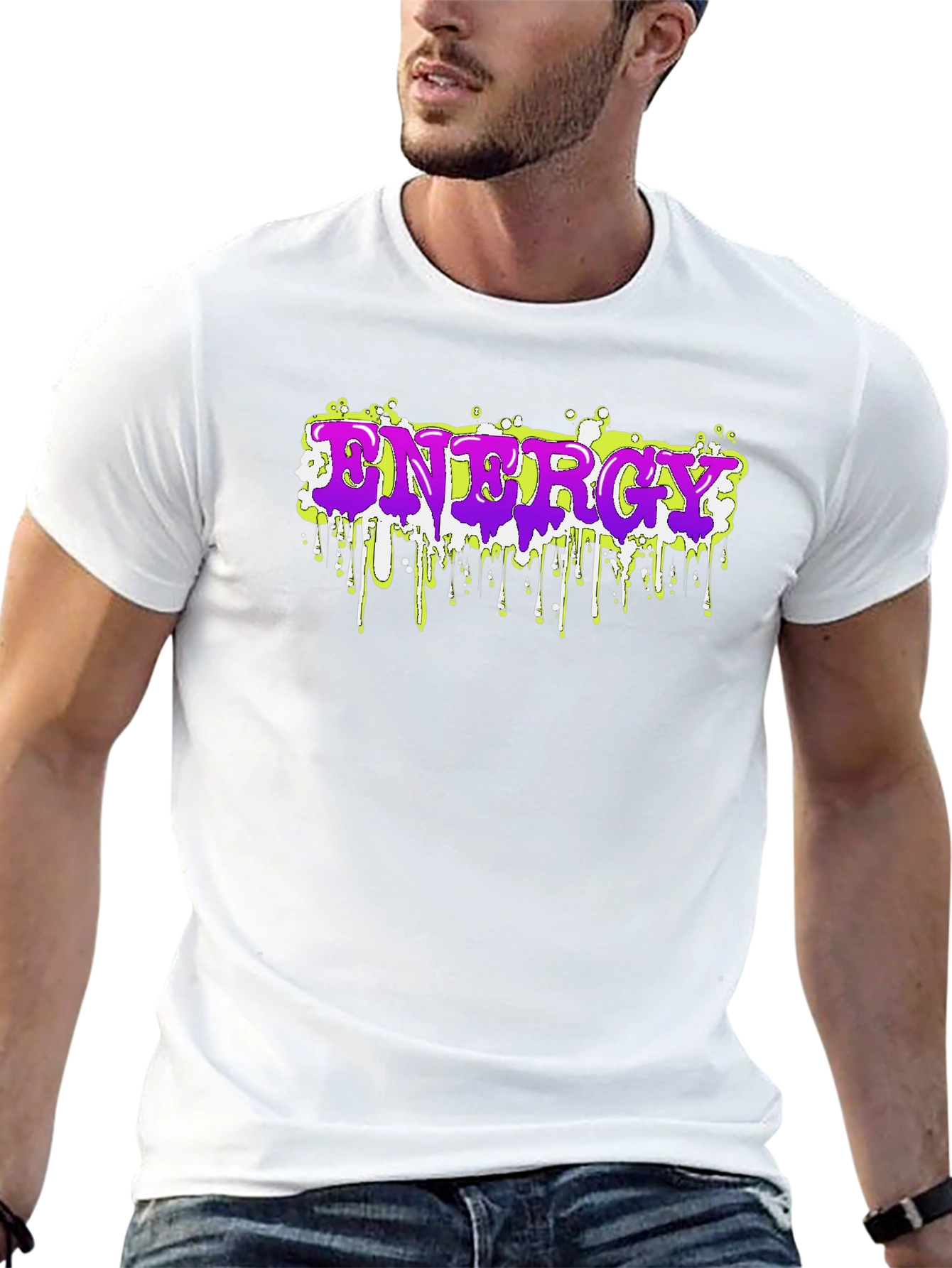 Energy Drip T-Shirt - Bold Graphic Tee