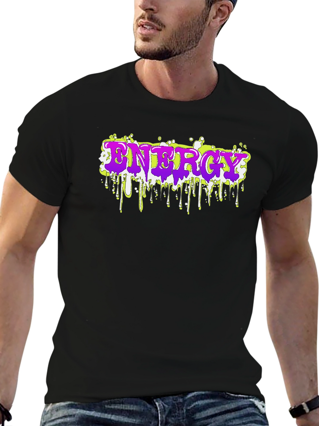 Energy Drip T-Shirt - Bold Graphic Tee