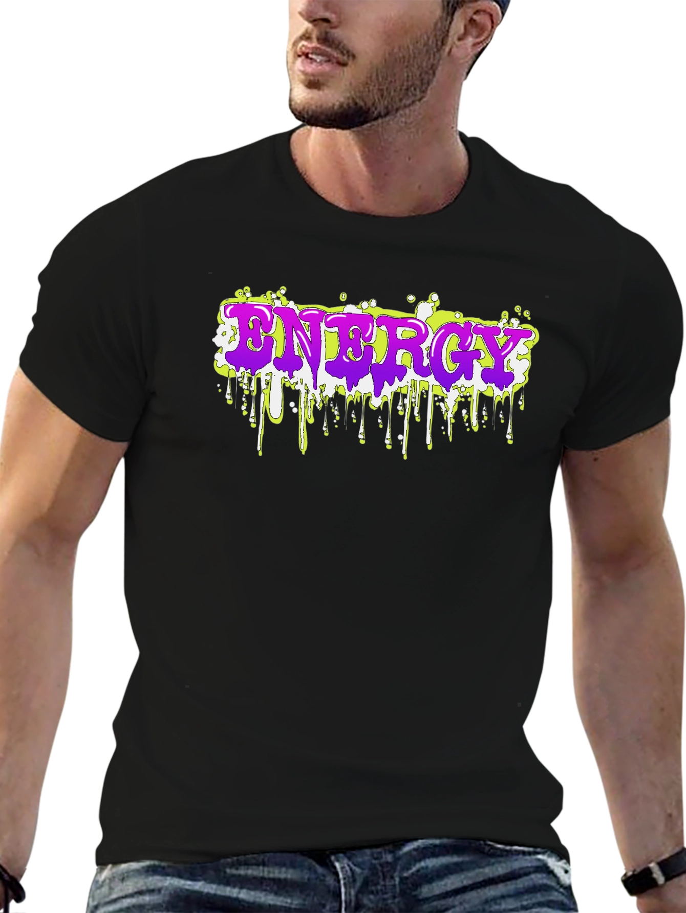 Energy Drip T-Shirt - Bold Graphic Tee