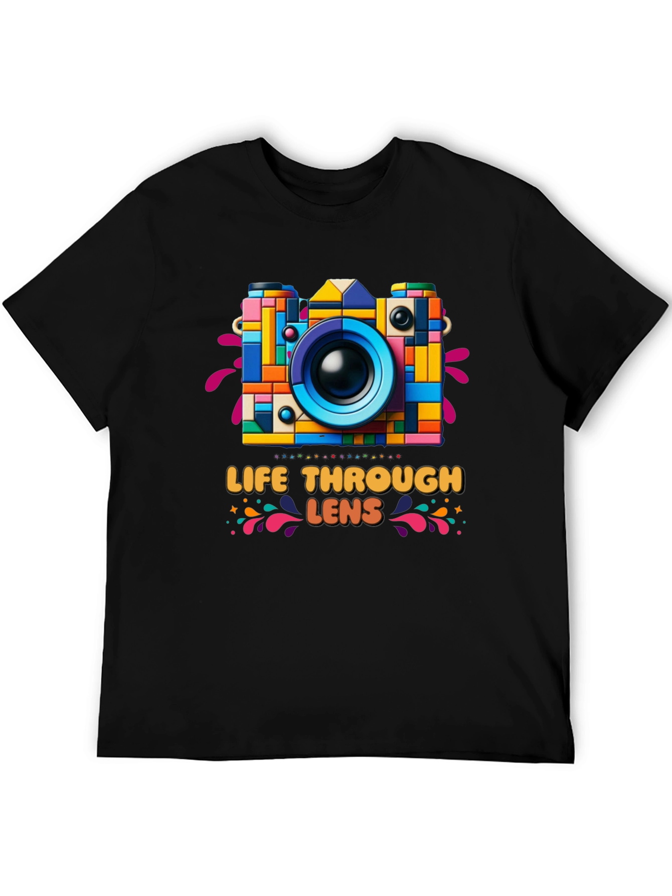 Colorful Camera Graphic Tee
