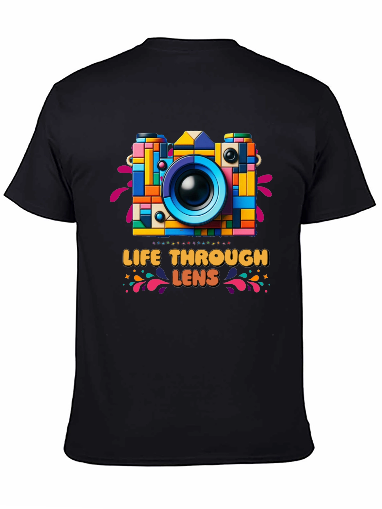 Colorful Camera Graphic Tee