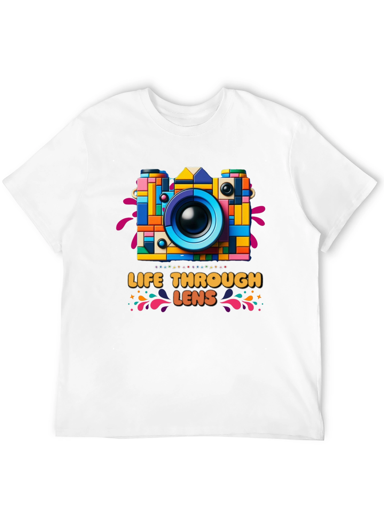Colorful Camera Graphic Tee