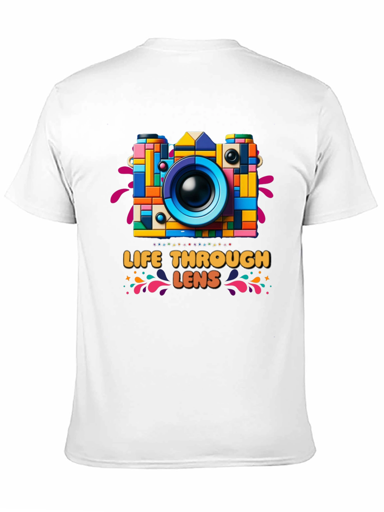Colorful Camera Graphic Tee