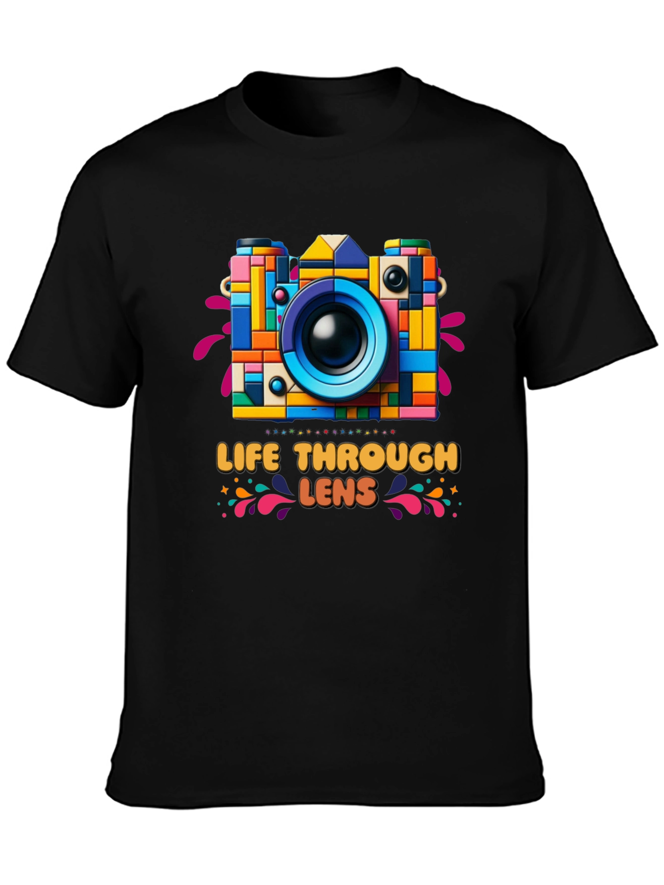 Colorful Camera Graphic Tee