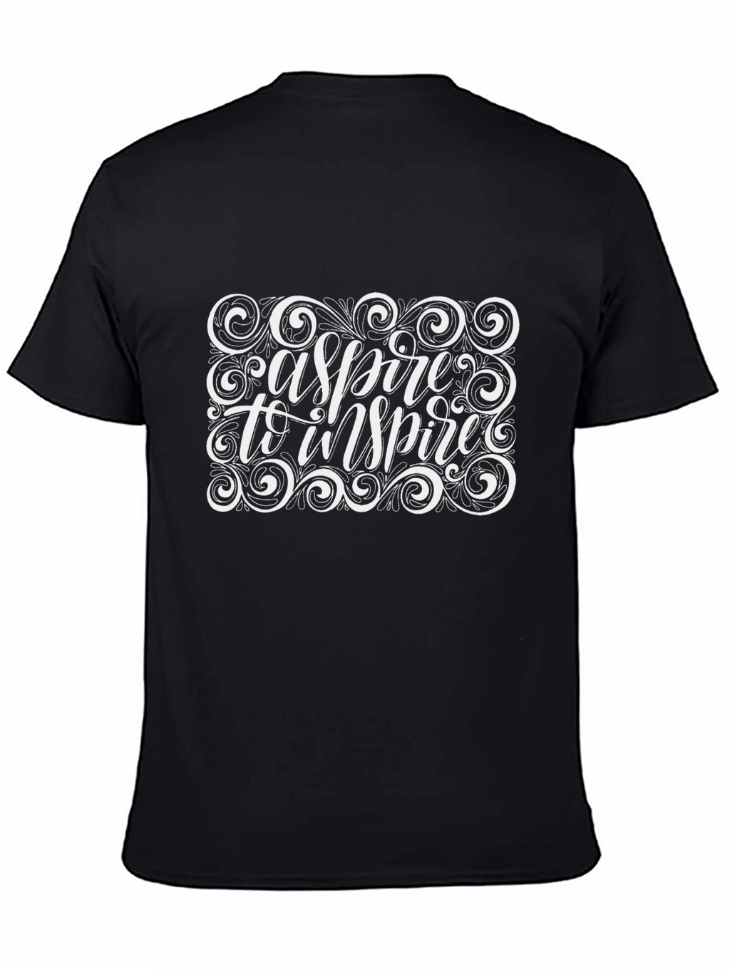 Aspire To Inspire Graphic Black T-Shirt
