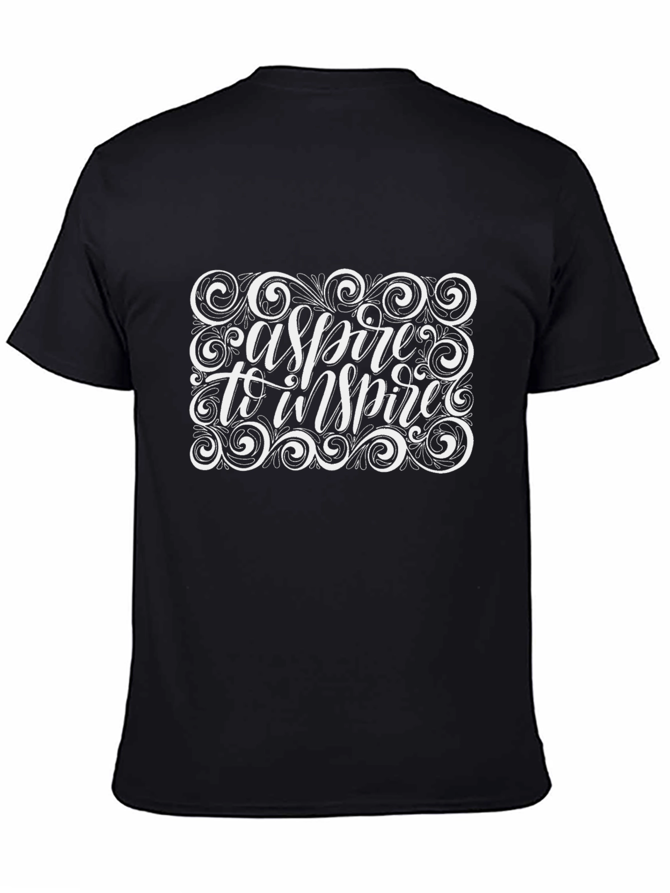 Aspire To Inspire Graphic Black T-Shirt