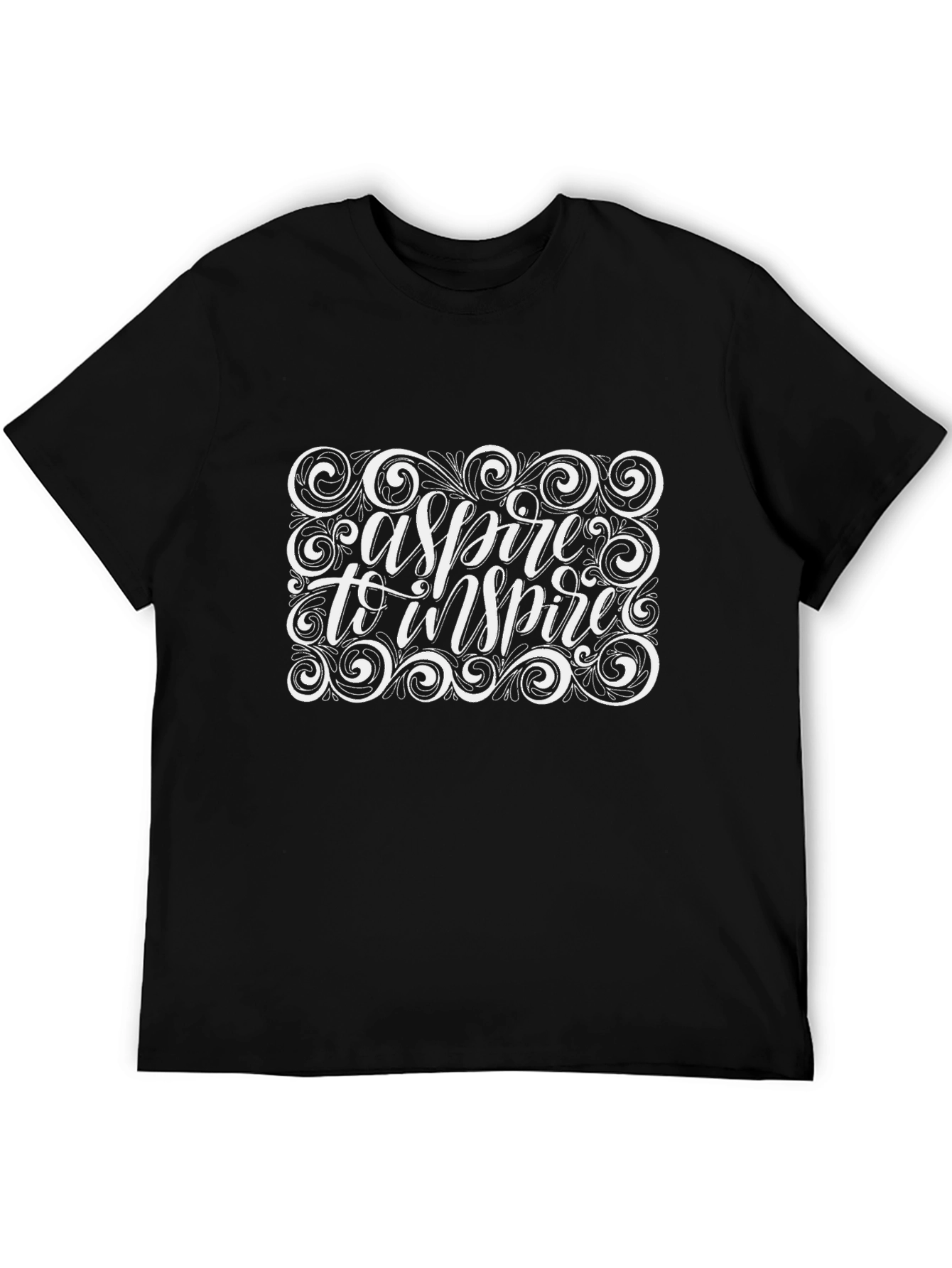 Aspire To Inspire Graphic Black T-Shirt