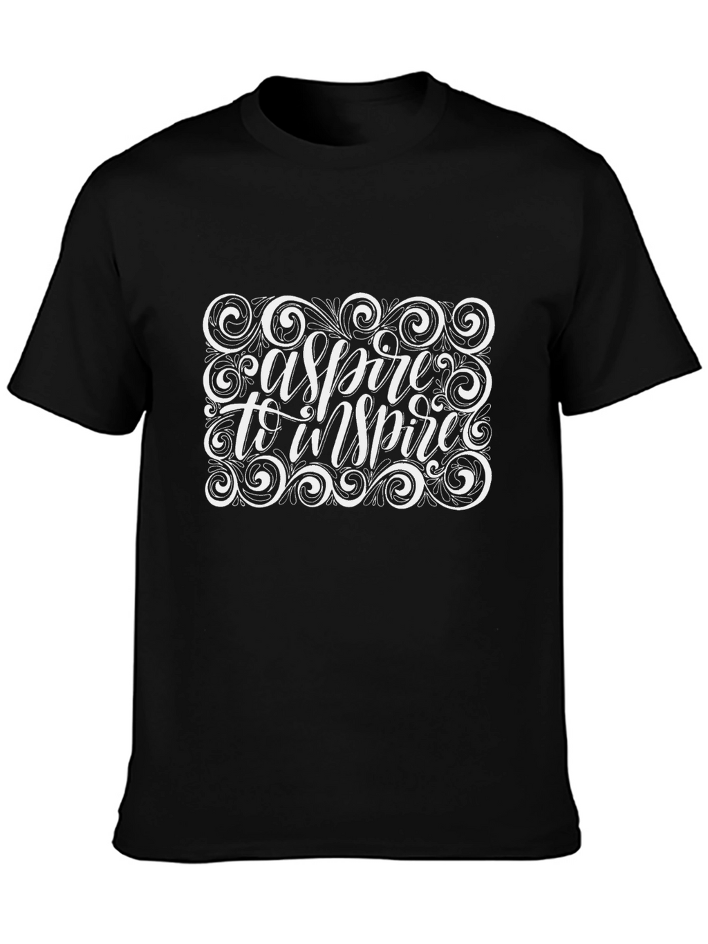 Aspire To Inspire Graphic Black T-Shirt
