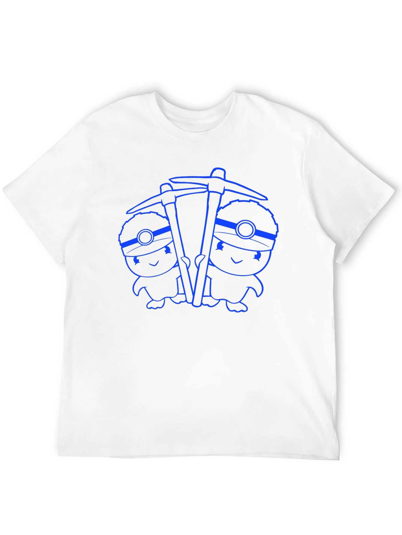 Miner Twins Graphic Tee - Black Cotton Comfort