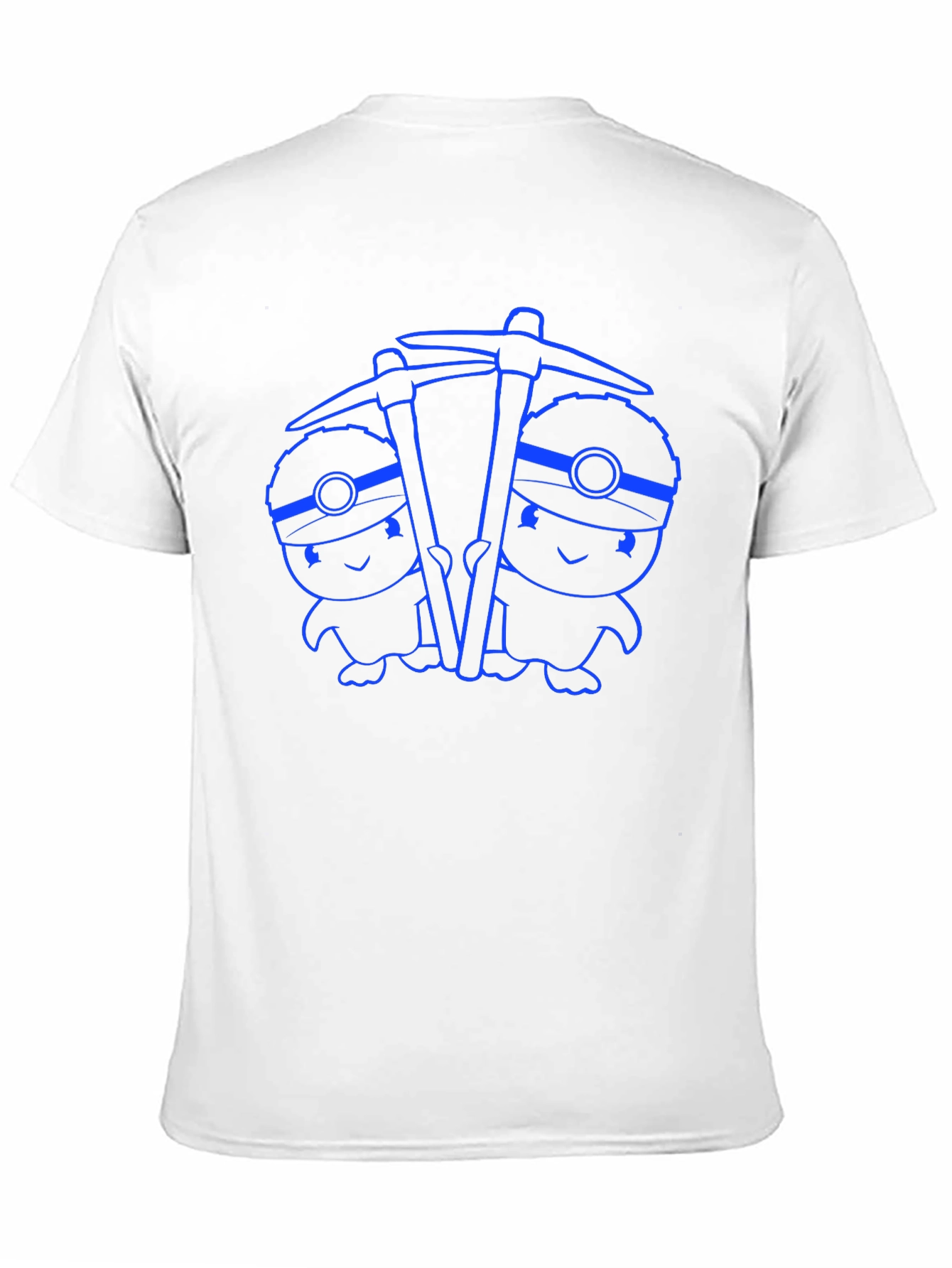 Miner Twins Graphic Tee - Black Cotton Comfort