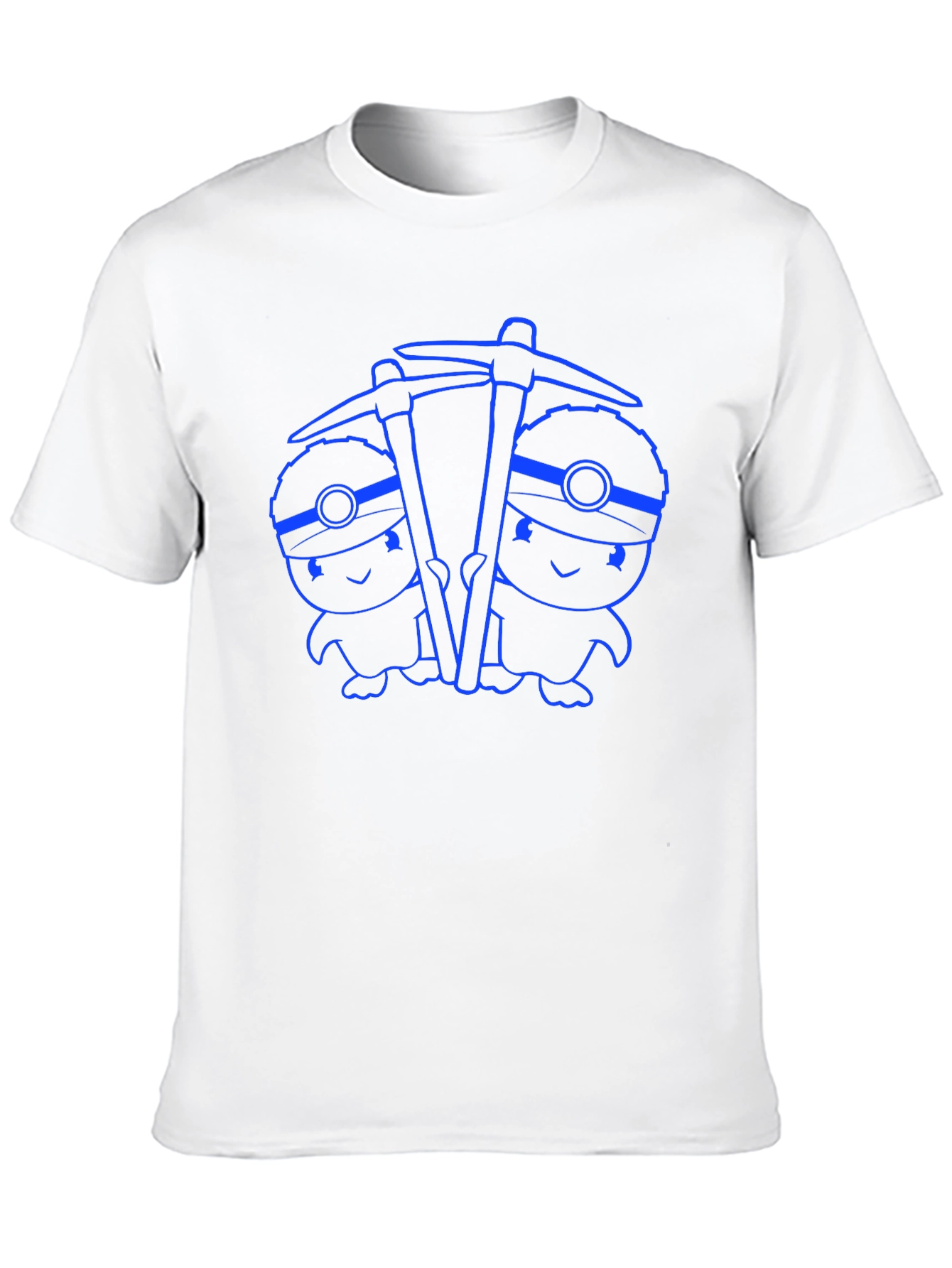 Miner Twins Graphic Tee - Black Cotton Comfort