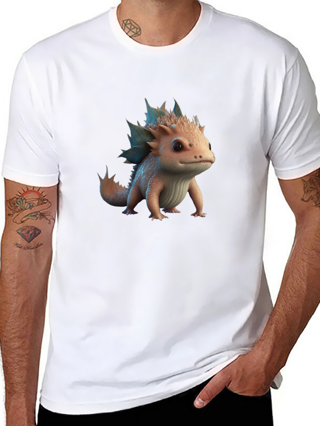 Cute Lizard Graphic Tee - Unique Design