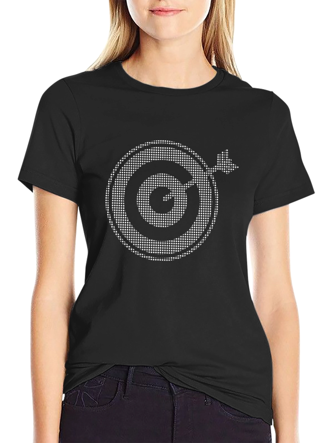 Dartboard Graphic Tee - Mens Black T-Shirt