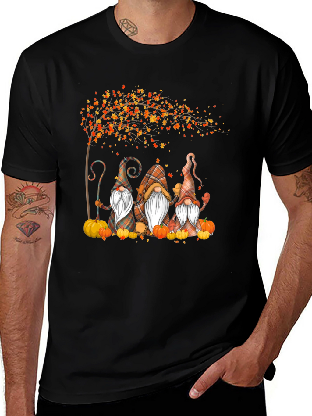Autumn Gnomes T-Shirt Fall Thanksgiving Shirt