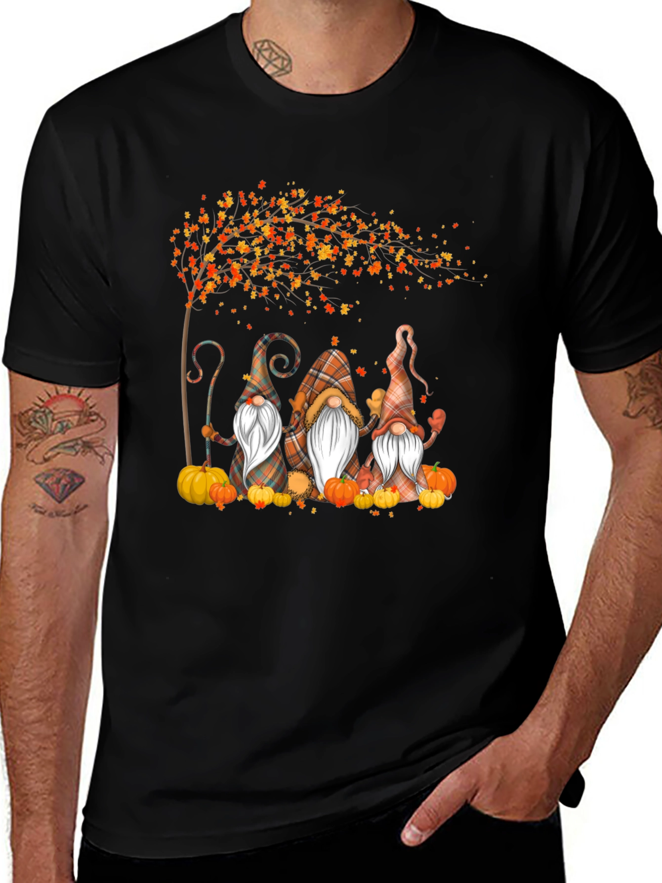 Autumn Gnomes T-Shirt Fall Thanksgiving Shirt