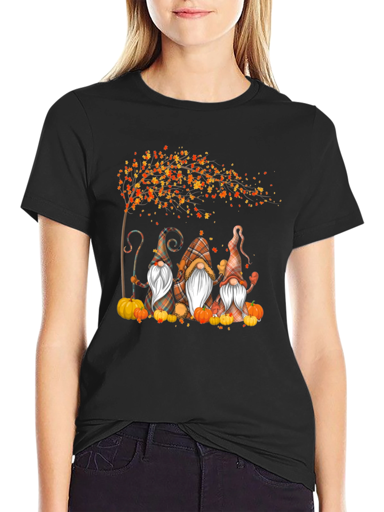 Autumn Gnomes T-Shirt Fall Thanksgiving Shirt