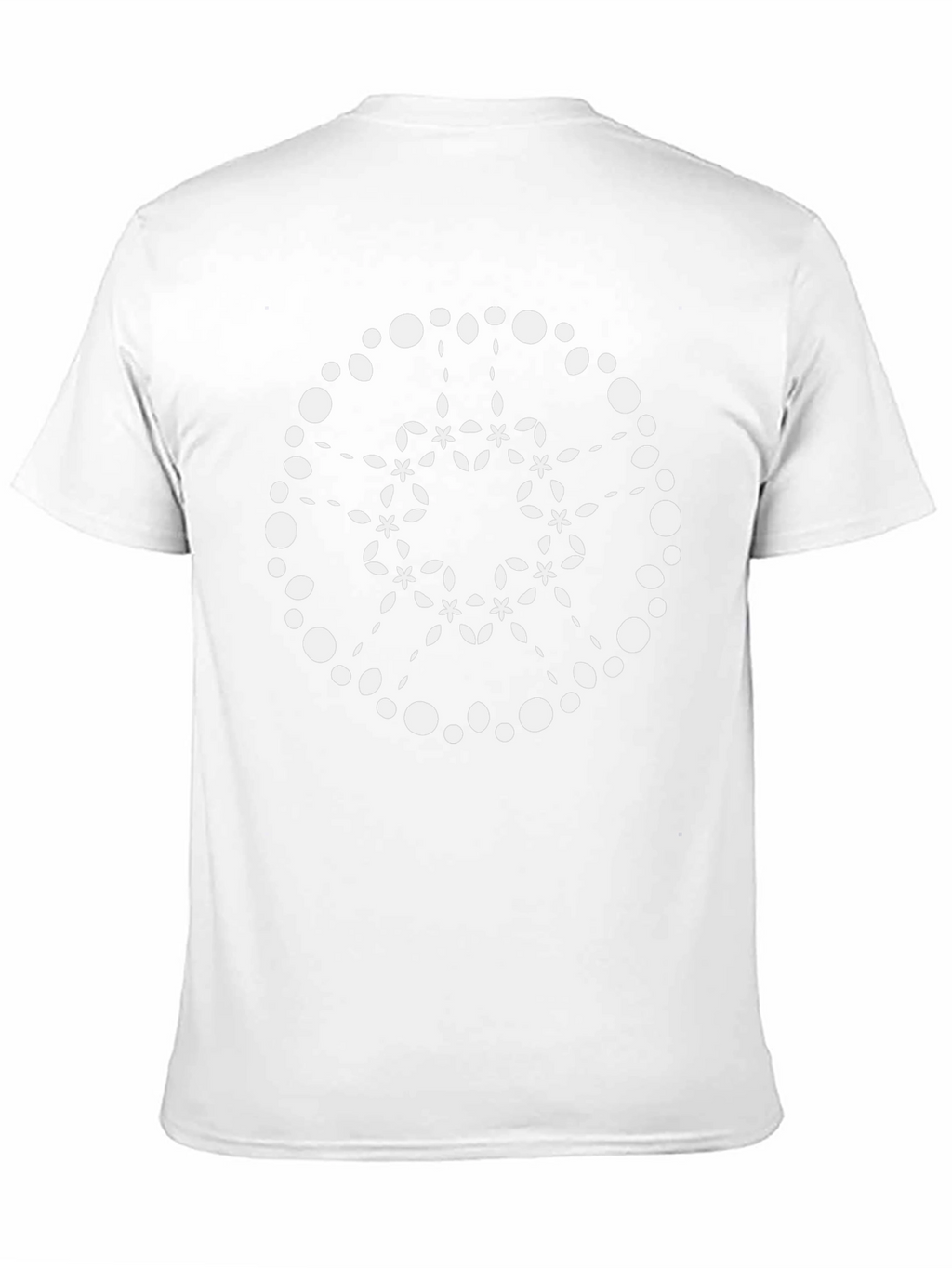 Geometric Mandala Graphic Tee - Black