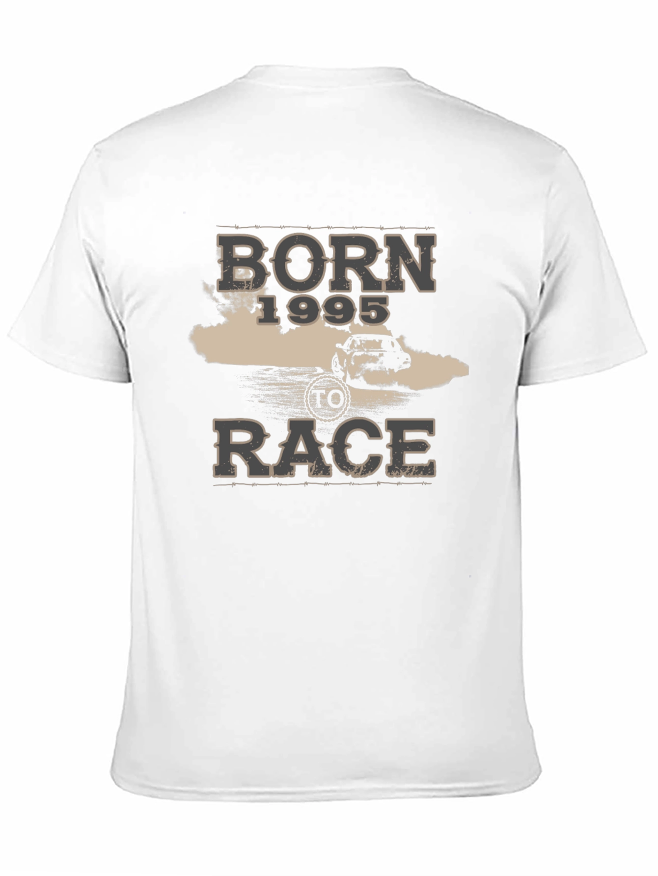 Born 1995 To Race Graphic Tee - Black