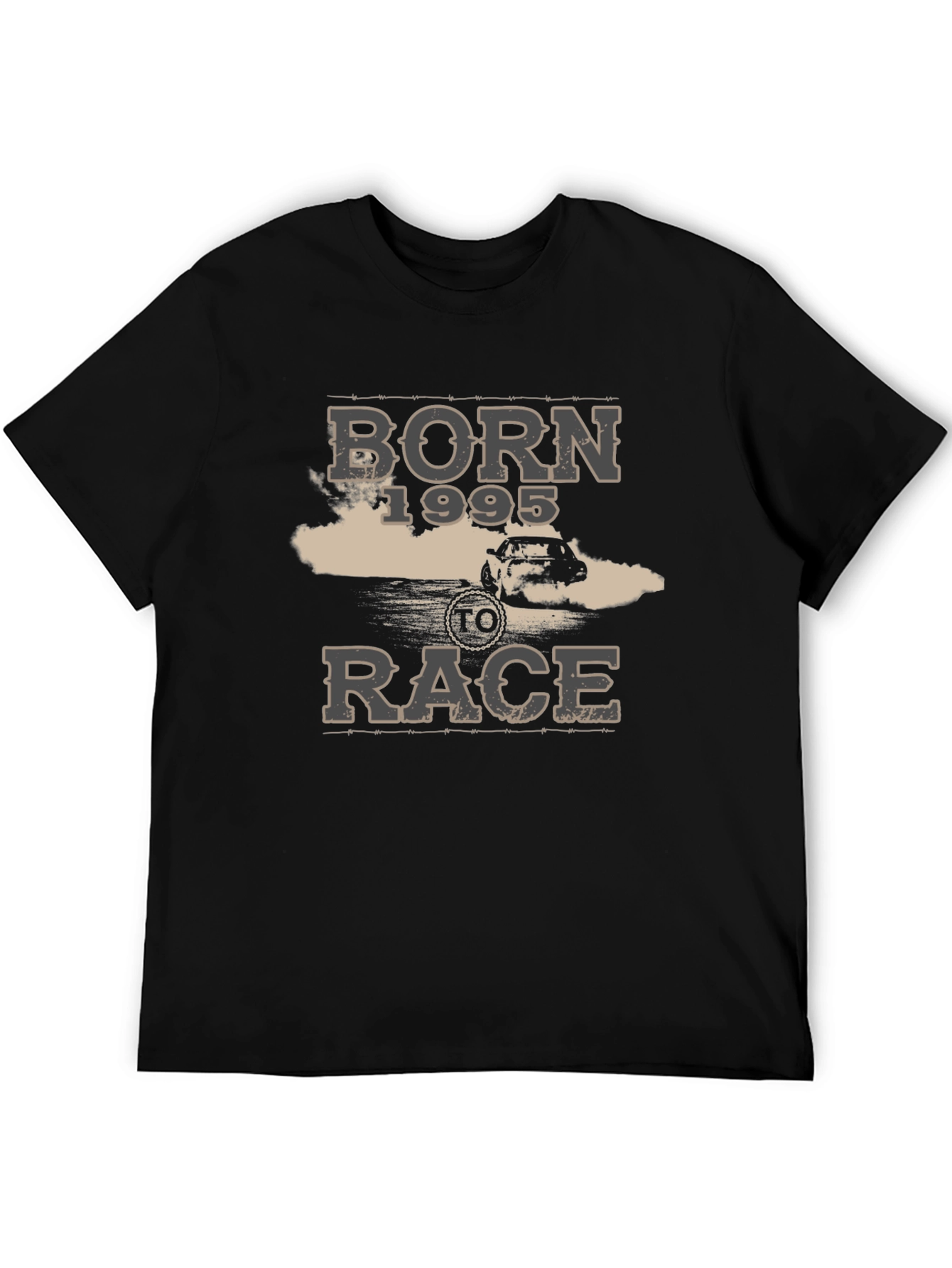 Born 1995 To Race Graphic Tee - Black