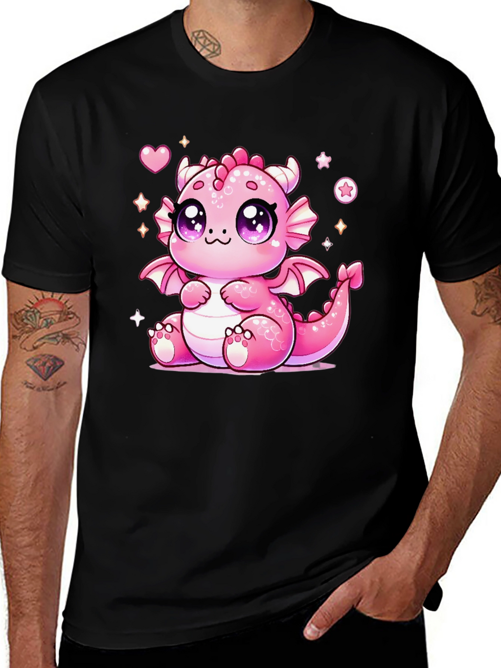 Cute Kawaii Pink Dragon T-Shirt