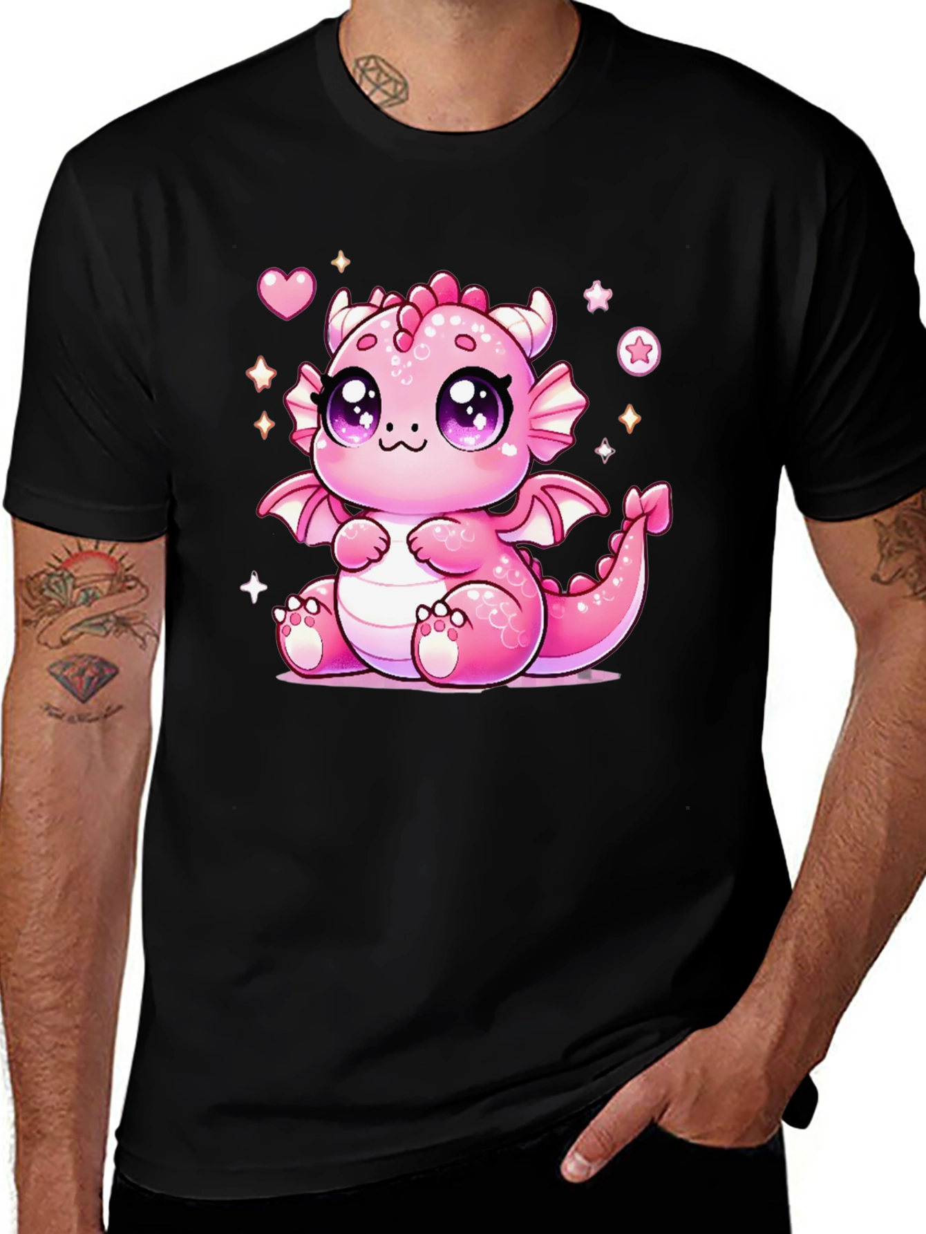 Cute Kawaii Pink Dragon T-Shirt