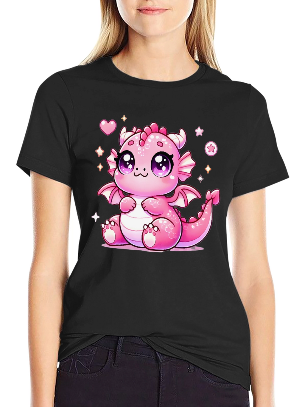 Cute Kawaii Pink Dragon T-Shirt