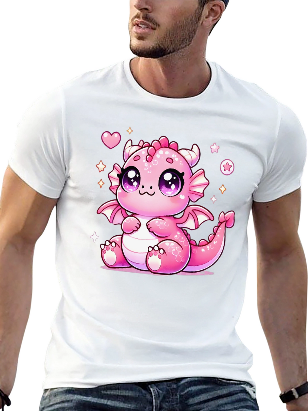 Cute Kawaii Pink Dragon T-Shirt