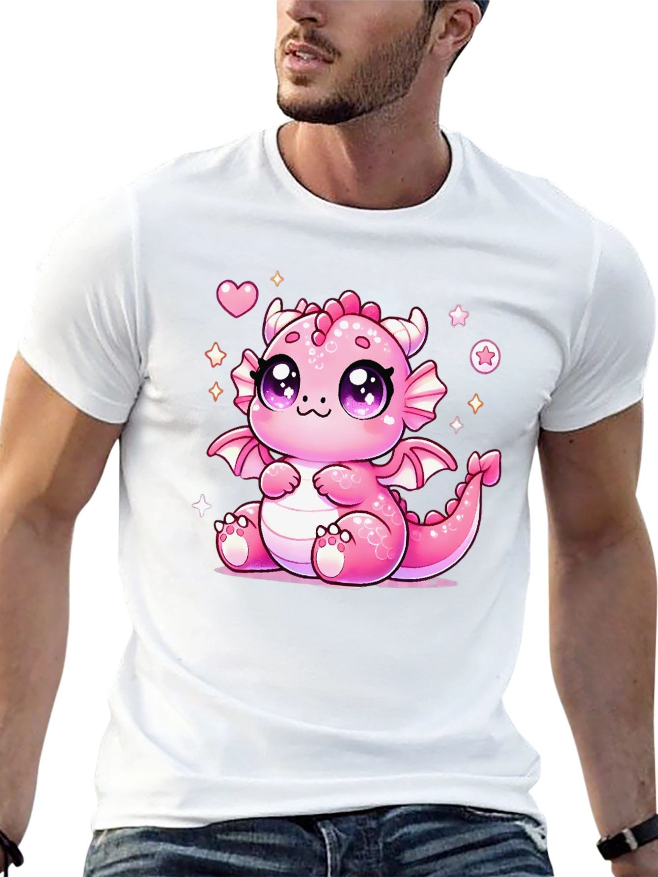 Cute Kawaii Pink Dragon T-Shirt